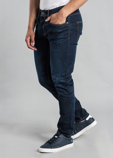 Tokyo Laundry Dark Blue Classic Slim Fit Denim Jeans