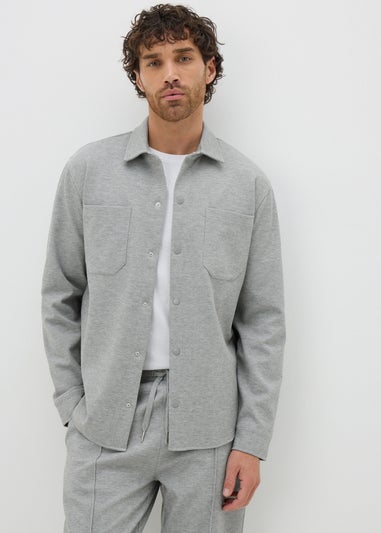 Grey Smart Co Ord Shacket