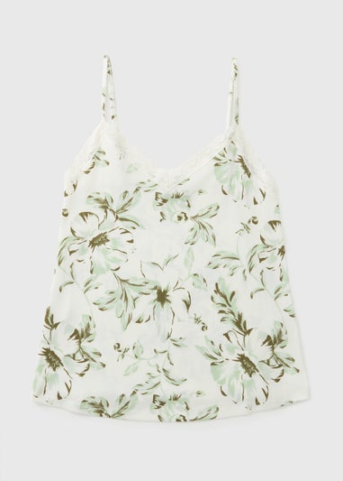 White Floral Cami Pyjama Top