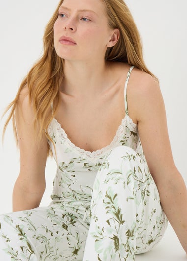 Green Floral Pyjama Bottoms