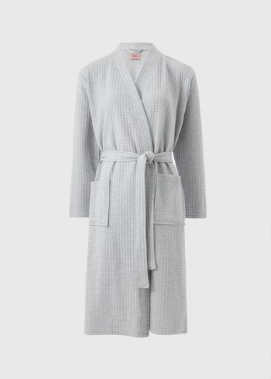 Grey Waffle Dressing Gown