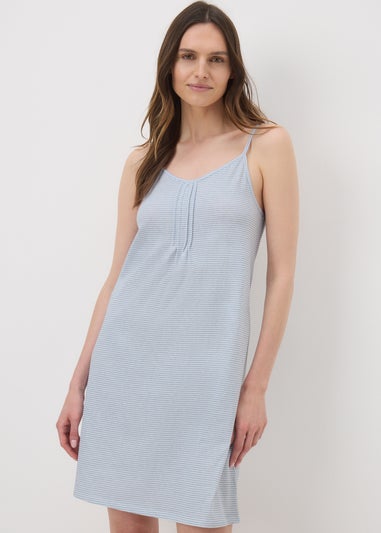 Blue Stripe Chemise Nightie