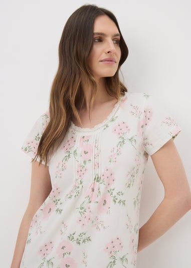 Pink Floral Lace Nightie
