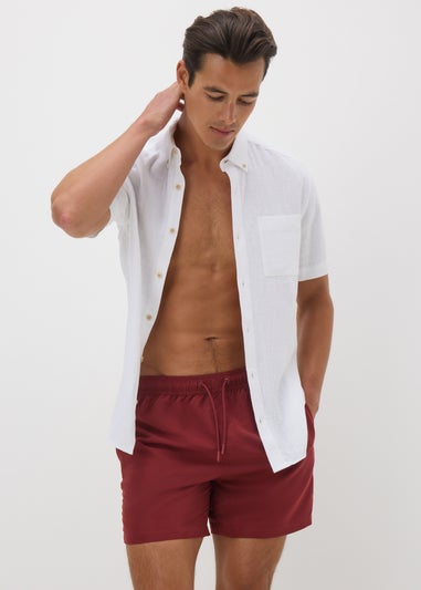 Burgundy Swim Shorts