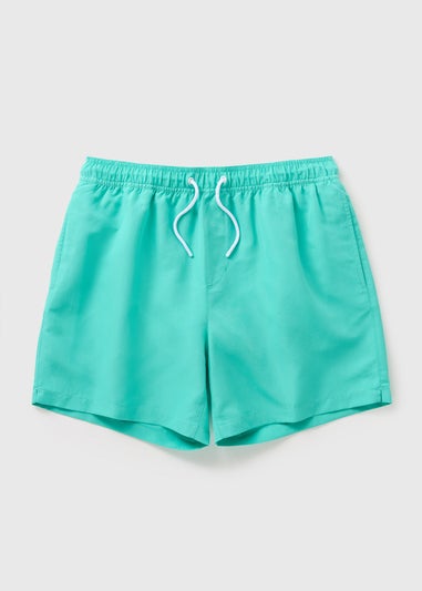Turqouise Slim Swim Shorts
