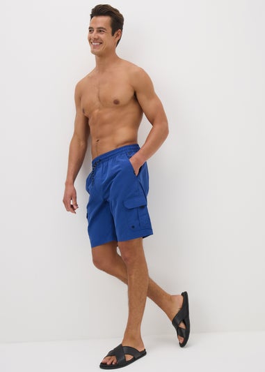 Blue Cargo Swimming Shorts