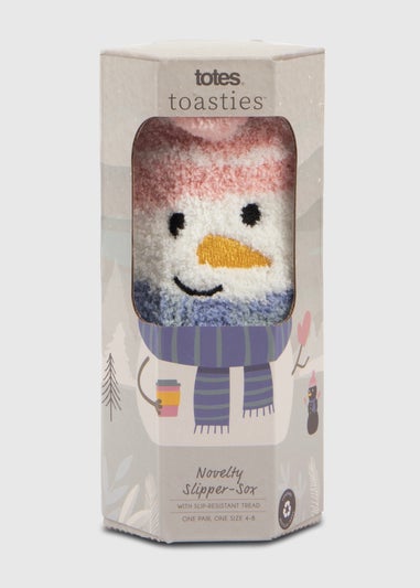 Totes Toasties White Ladies Novelty Super Soft Slipper Socks