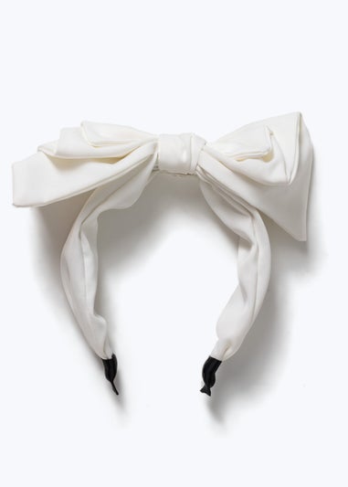 Muse Cream Triple Bow Headband