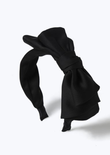 Muse Black Triple Bow Headband
