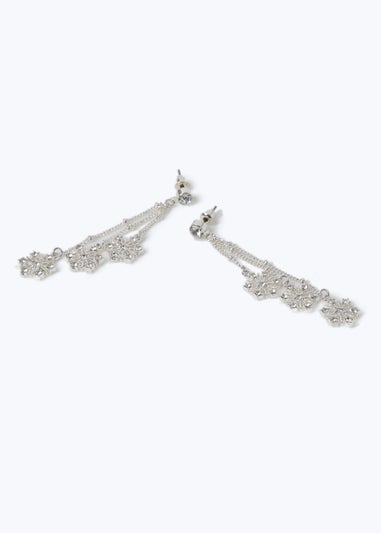 Muse Silver Christmas Snowflake Earring