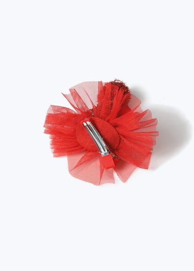 Muse Girls Red Christmas Santa Hat Clip