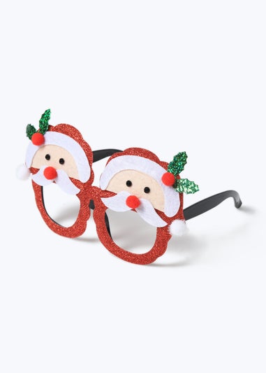 Muse Red Girls Christmas Santa Glasses