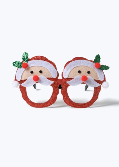 Muse Red Girls Christmas Santa Glasses