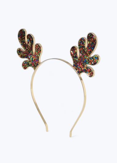 Muse Gold Christmas Antler Headband