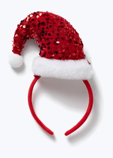 Muse Christmas Santa Hat Headband Red