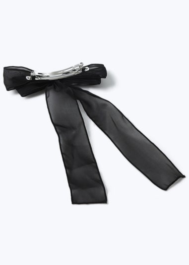 Muse Black Organza Hair Bow