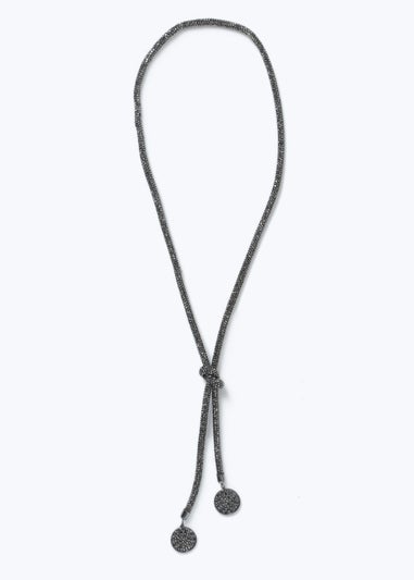 Muse Black Crystal Jelly Lariat