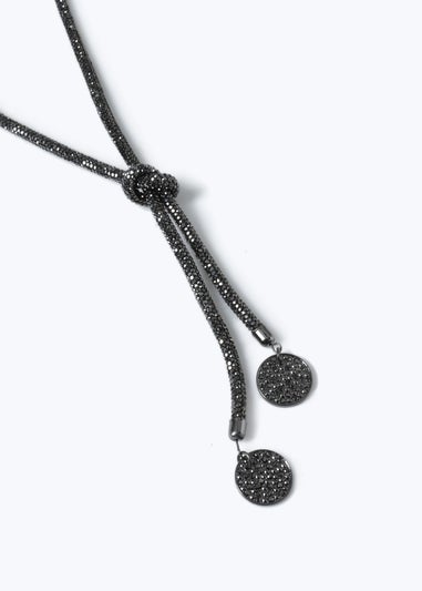 Muse Black Crystal Jelly Lariat