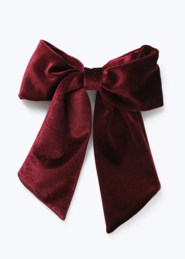 Muse Burgundy Velvet Hair Bow