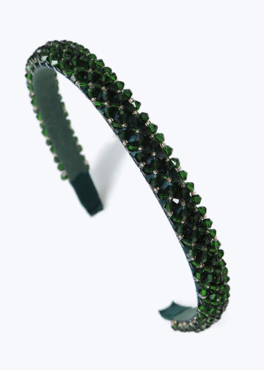 Muse Emerald Facet Skinny Headband