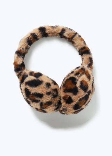 Muse Leopard Fluffy Ear Muffs