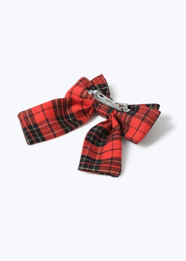 Muse Red Tartan Hair Bow