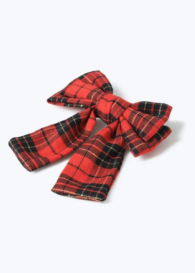 Muse Red Tartan Hair Bow