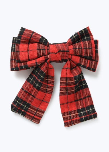 Muse Red Tartan Hair Bow