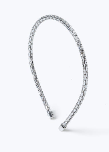 Muse Silver Disco Mosaic Tube Headband