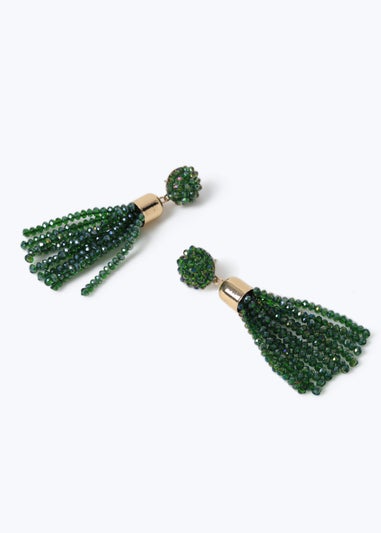 Muse Green Facet Drop Earring