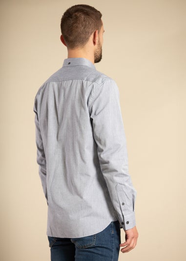 French Connection Blue Cotton Long Sleeve Oxford Shirt