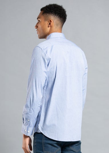 French Connection Light Blue Cotton Long Sleeve Oxford Shirt