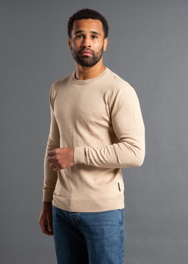 French Connection Camel Crew Neck Knitted Jumper