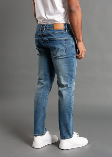 French Connection Light Blue Cotton Slim Fit Stretch Jeans