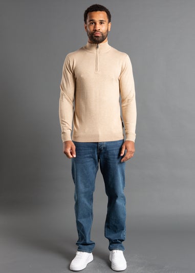 French Connection Camel Knitted Jumper