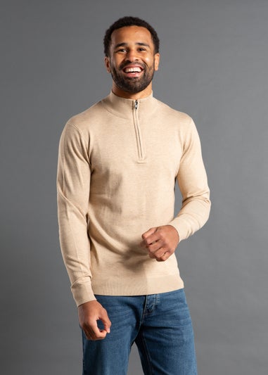 French Connection Camel Knitted Jumper