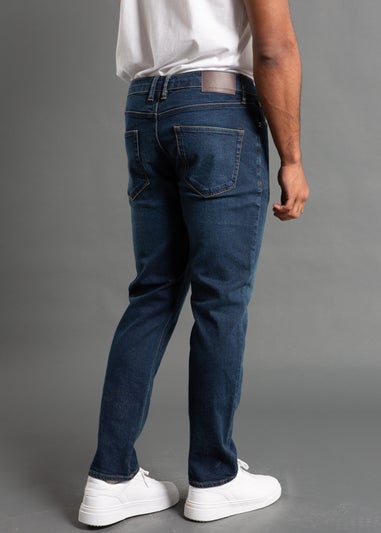 French Connection Denim Blue Cotton Slim Fit Stretch Jeans