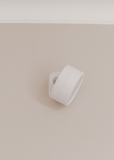 ValueLights Pair of Matte White Wall Light Integrated LED (4.5cm x 7.5cm x 7.5cm)