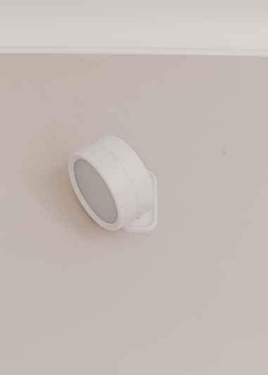 ValueLights Pair of Matte White Wall Light Integrated LED (4.5cm x 7.5cm x 7.5cm)