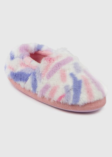 Totes Toasties Multi Girls Short Full Back Slippers