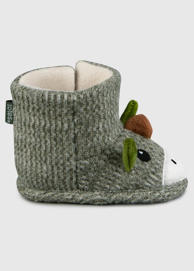 Totes Toasties Green Toddler Booties