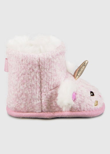 Totes Toasties Pink Toddler Booties