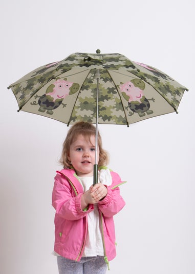 Totes Peppa Pig Kids George Pig Camo Walker Umbrella