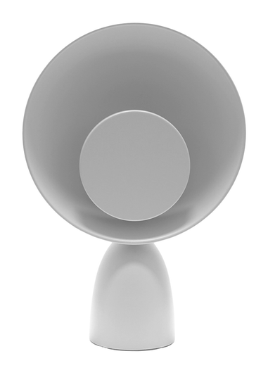 ValueLights Saffy Matte Grey Table Lamp with Grey Shade (35cm x 24.5cm x 10cm)