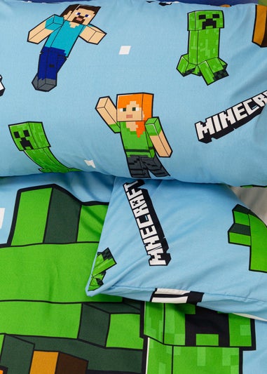 Minecraft Reversible 2 Sided Duvet Cover Set