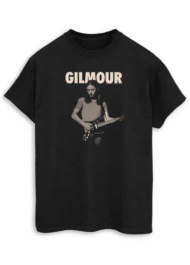 David Gilmour Black Playing Guitar T-Shirt