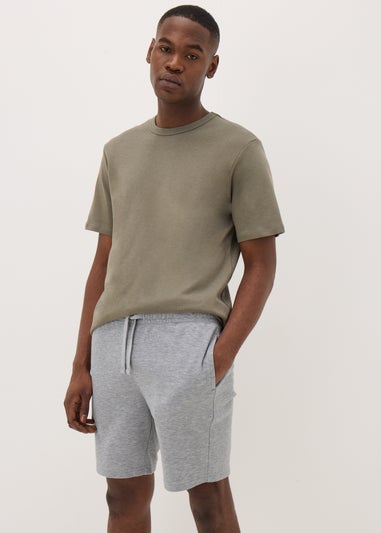 Grey Basic Jogger Shorts