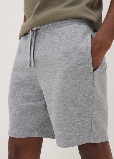 Grey Basic Jogger Shorts