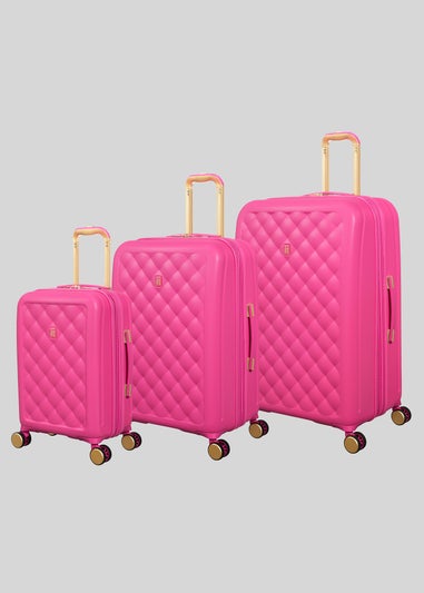 IT Luggage Pink Fashionista Hard Suitcase