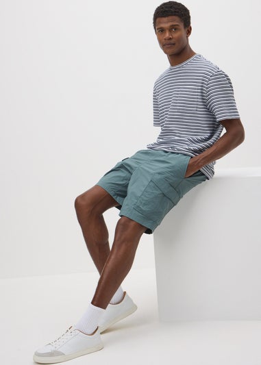 Blue Cargo Shorts